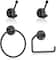 Stainless Steel Towel Ring & Toilet Paper Holder Set